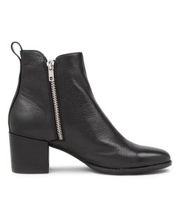 MONAH DJ BLACK BLACK HEEL LEATHER