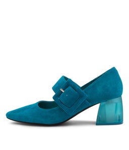 MILSOM DJ TEAL SUEDE
