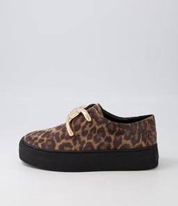 SHELINA DJ BLACK&CAMEL BLACK SOLE LEOPARD