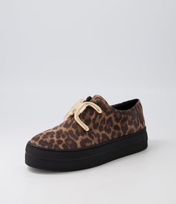 SHELINA DJ BLACK&CAMEL BLACK SOLE LEOPARD