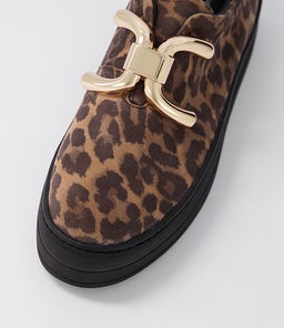 SHELINA DJ BLACK&CAMEL BLACK SOLE LEOPARD