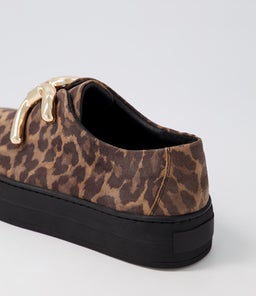 SHELINA DJ BLACK&CAMEL BLACK SOLE LEOPARD