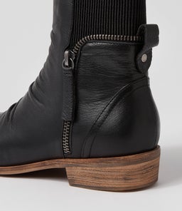 SAWYERY DJ BLACK LEATHER ELASTIC