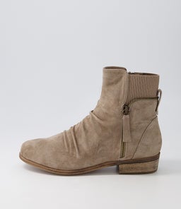 SAWYERY DJ TAUPE SUEDE ELASTIC