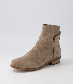 SAWYERY DJ TAUPE SUEDE ELASTIC