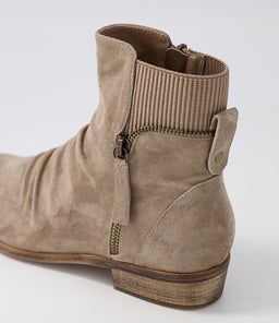 SAWYERY DJ TAUPE SUEDE ELASTIC