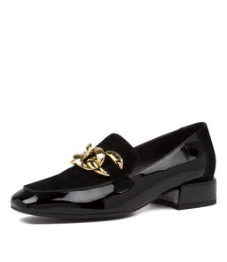 VIVANDY DJ BLACK PATENT SUEDE