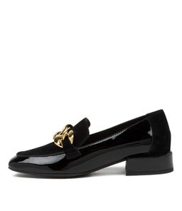 VIVANDY DJ BLACK PATENT SUEDE