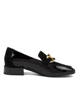 VIVANDY DJ BLACK PATENT SUEDE
