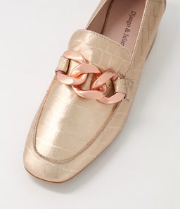 VIVANDY DJ ROSE GOLD CROC LEATHER