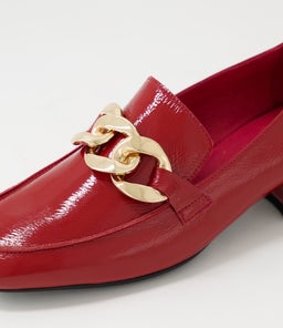 VIVANDY DJ DK RED PATENT LEATHER