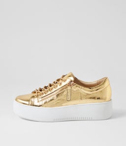 WOLFIE DJ OLD GOLD WHITE SOLE CROC LEATHER