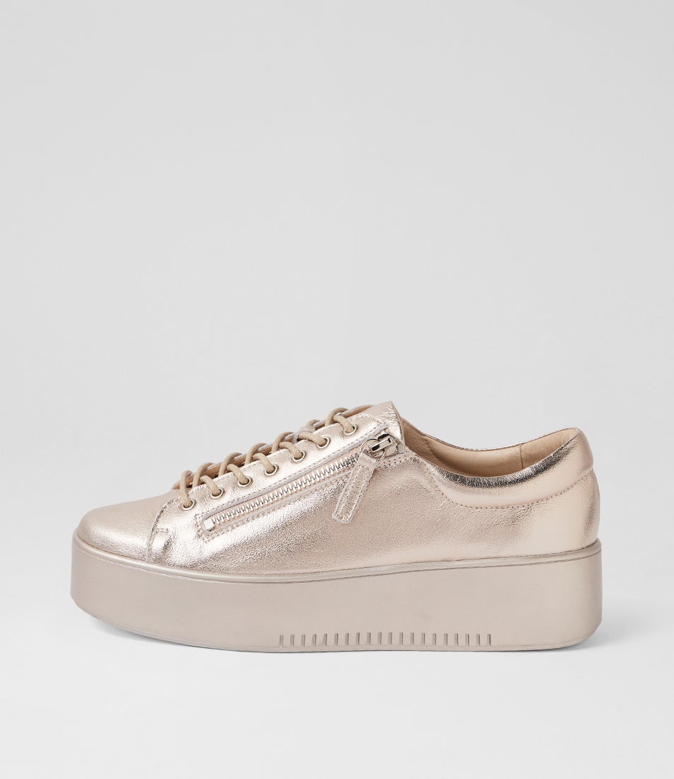 Wolfie Platino Leather Sneakers