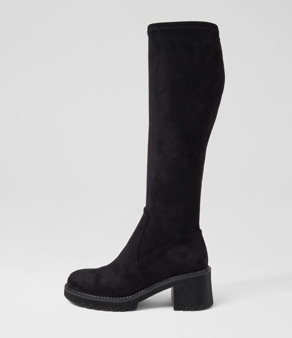 Zina Dj Black Stretch Microsuede Zina Dj Black Stretch Microsuede