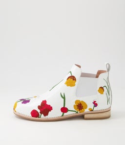 ARLYNEZ DJ WHITE MULTI PATENT LEATHER
