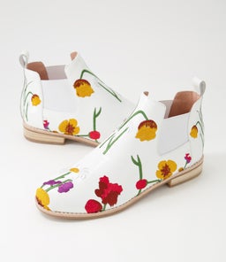 ARLYNEZ DJ WHITE MULTI PATENT LEATHER