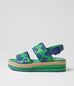ACKE DJ EMERALD COBALT LEATHER