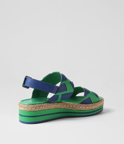 ACKE DJ EMERALD COBALT LEATHER