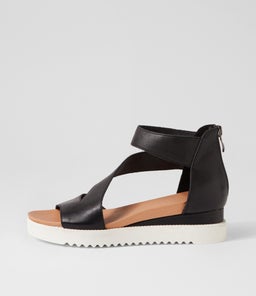 ADABELA DJ BLACK WHITE SOLE LEATHER