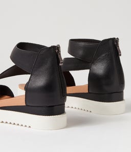 ADABELA DJ BLACK WHITE SOLE LEATHER