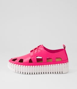BAHAR DJ HOT PINK WHITE SOLE LEATHER