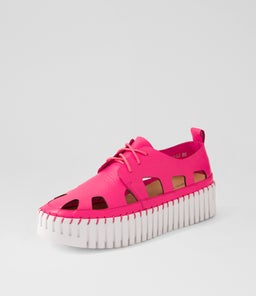 BAHAR DJ HOT PINK WHITE SOLE LEATHER
