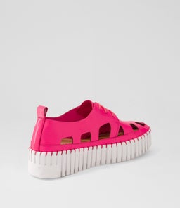 BAHAR DJ HOT PINK WHITE SOLE LEATHER