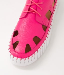 BAHAR DJ HOT PINK WHITE SOLE LEATHER