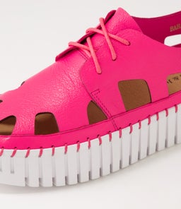 BAHAR DJ HOT PINK WHITE SOLE LEATHER
