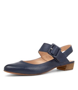 EARTHA DJ NAVY LEATHER