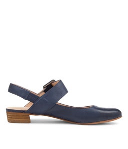 EARTHA DJ NAVY LEATHER