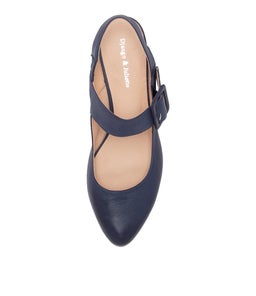 EARTHA DJ NAVY LEATHER