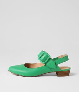 EARTHA DJ BRIGHT EMERALD LEATHER