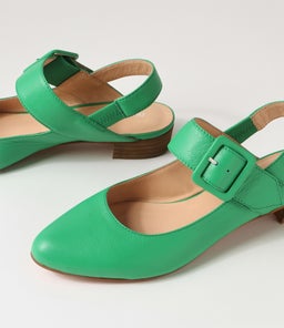 EARTHA DJ BRIGHT EMERALD LEATHER