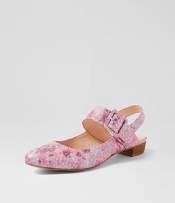 EARTHA DJ PINK FLOWER LEATHER