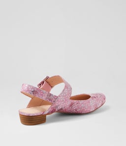 EARTHA DJ PINK FLOWER LEATHER