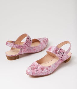 EARTHA DJ PINK FLOWER LEATHER