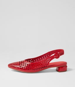 FABBI DJ RED PATENT LEATHER