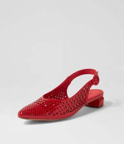 FABBI DJ RED PATENT LEATHER