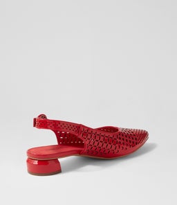 FABBI DJ RED PATENT LEATHER