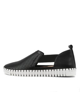 HABIKI DJ BLACK WHITE SOLE LEATHER