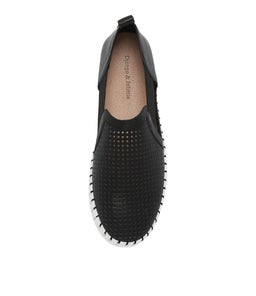 HABIKI DJ BLACK WHITE SOLE LEATHER