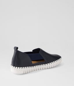 HABIKI DJ NAVY WHITE SOLE LEATHER