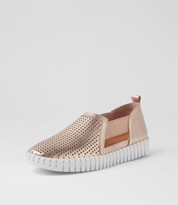 HABIKI DJ PALE ROSE GOLD WHITE SOLE LEATHER