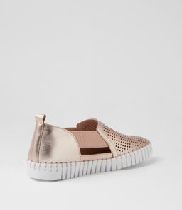 HABIKI DJ PALE ROSE GOLD WHITE SOLE LEATHER