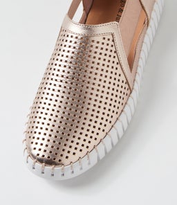 HABIKI DJ PALE ROSE GOLD WHITE SOLE LEATHER