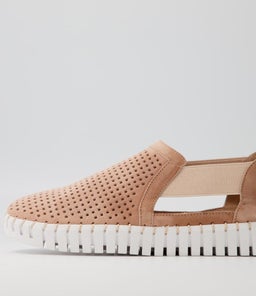 HABIKI DJ PEACH WHITE SOLE SUEDE