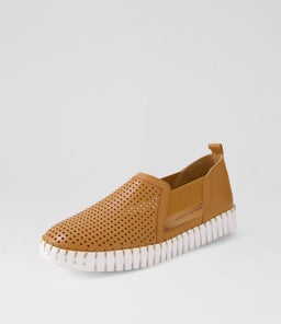HABIKI DJ DK TAN WHITE SOLE LEATHER