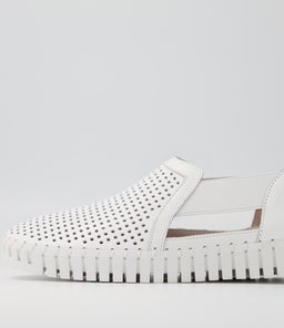 HABIKI DJ WHITE WHITE SOLE LEATHER