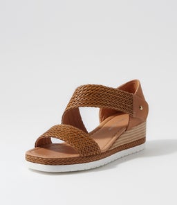 IDE DJ DK TAN WEAVE LEATHER